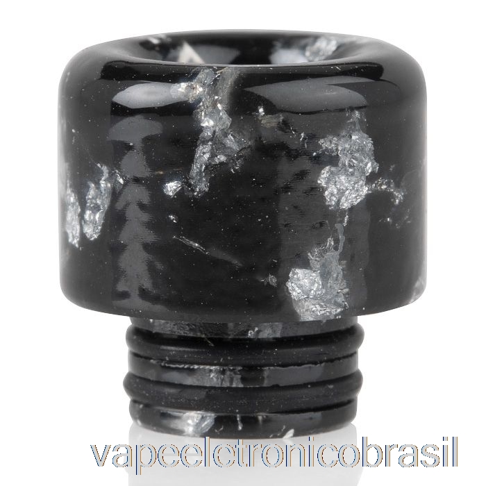 Vape Vaporesso 510 Lantejoulas Resina Ponta De Gotejamento Prata Preto